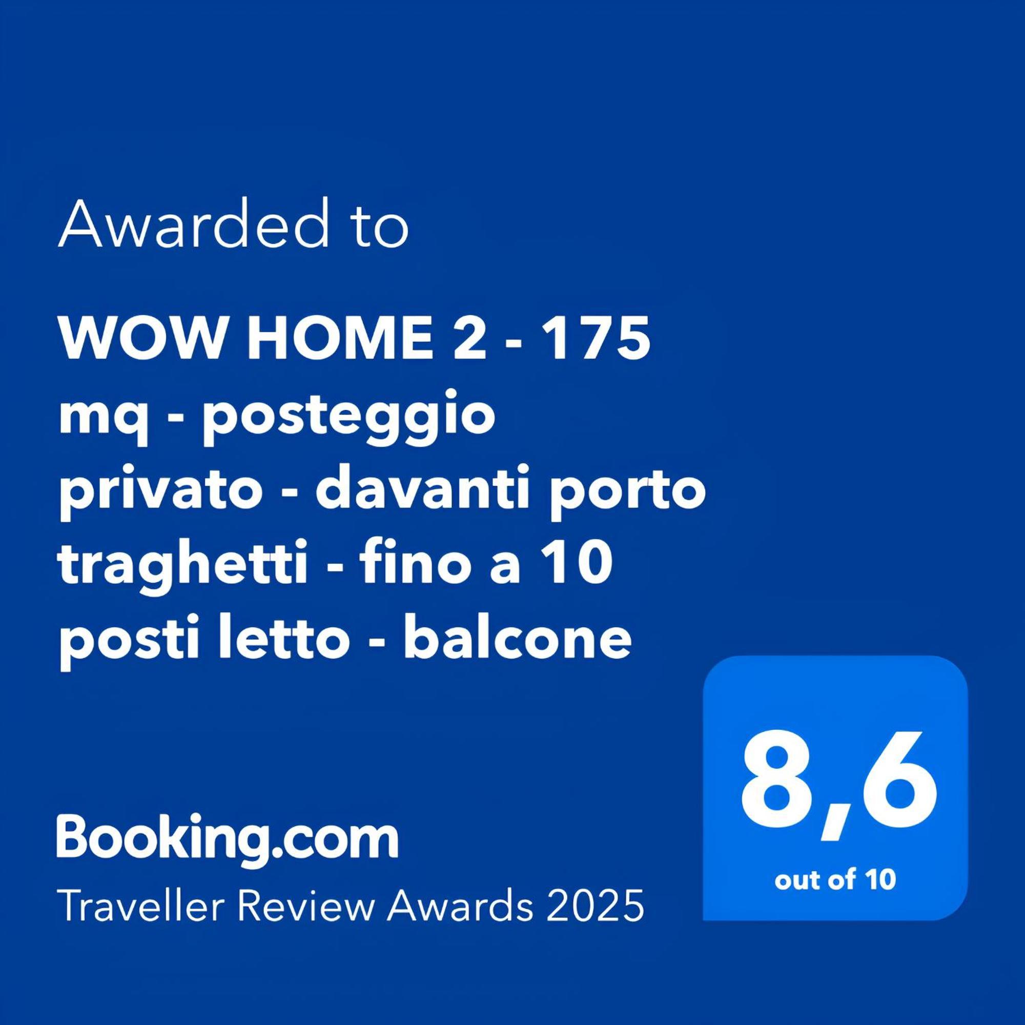Wow Home 2 - 175 Mq - Posteggio Privato - Davanti Porto Traghetti - Fino A 10 Posti Letto - Balcone Genova Eksteriør billede